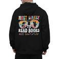 Most Likely To Read Books All Summer Teacher Student Men's Hoodie Back Print, trending gift