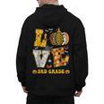 LOVE 3rd Grade Pumpkin Teacher Student Halloween Costume Men's Hoodie Back Print, trending gift LOVE 3rd Grade Pumpkin Teacher Student Halloween Costume Men's Hoodie Back Print, trending gift