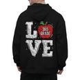 LOVE Apple 3rd Grade Teacher Student School Men's Hoodie Back Print, trending gift LOVE Apple 3rd Grade Teacher Student School Men's Hoodie Back Print, trending gift