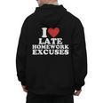 I Love Late Homework Excuses Sarcastic Teacher Lie For Men Women Men's Hoodie Back Print, trending gift I Love Late Homework Excuses Sarcastic Teacher Lie For Men Women Men's Hoodie Back Print, trending gift