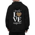 Love Leopard Print Teacher Cheetah School Inspire Teach Men's Hoodie Back Print, trending gift Love Leopard Print Teacher Cheetah School Inspire Teach Men's Hoodie Back Print, trending gift