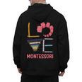 Love Montessori Education Math Teacher Men's Hoodie Back Print, trending gift