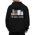 I Love School Supplies Teacher Shirt Men's Hoodie Back Print, trending gift