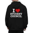 I Love Student Council Student Teacher Men's Hoodie Back Print, trending gift