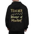 Magical Teacher Manager Of Mischief Birthday Family Party Men's Hoodie Back Print, trending gift