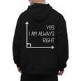 Math Teacher Geometry Angle Pun I'm Yes Always Right Men's Hoodie Back Print, trending gift Math Teacher Geometry Angle Pun I'm Yes Always Right Men's Hoodie Back Print, trending gift