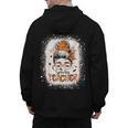 Messy Bun Spooky Teacher Bleached Halloween Teachers Men's Hoodie Back Print, trending gift Messy Bun Spooky Teacher Bleached Halloween Teachers Men's Hoodie Back Print, trending gift