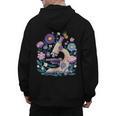 Microscope Flower Butterfly Biology Science Teacher Student Men's Hoodie Back Print, Science Teacher Gifts, trending gift