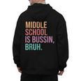 Middle School Teacher Middle School Is Bussin Bruh Men's Hoodie Back Print, trending gift Middle School Teacher Middle School Is Bussin Bruh Men's Hoodie Back Print, trending gift