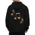 Music Note Pumpkin Fall Music Teacher Halloween Costume Men's Hoodie Back Print, trending gift