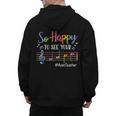 Music Teacher So Happy To See Your Face Back To School Men's Hoodie Back Print, trending gift