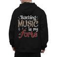 Music Teacher Teaching Music Is My Forte For Music Lovers Men's Hoodie Back Print, trending gift