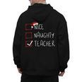 Nice Naughty Teacher Christmas List Instructor Santa Claus Men Women Men's Hoodie Back Print, trending gift Nice Naughty Teacher Christmas List Instructor Santa Claus Men Women Men's Hoodie Back Print, trending gift