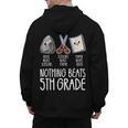 Nothing Beats 5th Grade Back To School Kids Teachers Men's Hoodie Back Print, trending gift