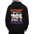 Nothing Scares Me I'm A Pre-K Teacher Halloween Ghosts Men's Hoodie Back Print, trending gift