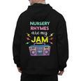 Nursery Rhymes Are My Jam 80s Retro Teachers & Students Kids Men's Hoodie Back Print, trending gift Nursery Rhymes Are My Jam 80s Retro Teachers & Students Kids Men's Hoodie Back Print, trending gift
