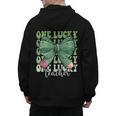 One Lucky Teacher Coquette Bow St Patricks Day Teacher Men's Hoodie Back Print, trending gift One Lucky Teacher Coquette Bow St Patricks Day Teacher Men's Hoodie Back Print, trending gift