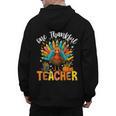 One Thankful Teacher Thanksgiving Turkey Cute Crayon Pencil Men's Hoodie Back Print, trending gift One Thankful Teacher Thanksgiving Turkey Cute Crayon Pencil Men's Hoodie Back Print, trending gift