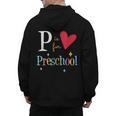 P Is For Preschool Teacher Student Back To School Men's Hoodie Back Print, trending gift