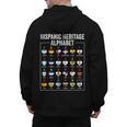 Hispanic Flags Alphabet Hearts Latin Heritage For Teacher Men's Hoodie Back Print, trending gift Hispanic Flags Alphabet Hearts Latin Heritage For Teacher Men's Hoodie Back Print, trending gift