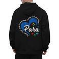 Para Heart Teacher Paraprofessional School Appreciation Men's Hoodie Back Print, trending gift