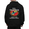 PE Physical Education Teacher Superhero Power School Men's Hoodie Back Print, Pe Teacher Gifts, trending gift PE Physical Education Teacher Superhero Power School Men's Hoodie Back Print, Pe Teacher Gifts, trending gift