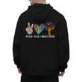 Peace Love Montessori Daycare Teacher Appreciation Men's Hoodie Back Print, trending gift Peace Love Montessori Daycare Teacher Appreciation Men's Hoodie Back Print, trending gift