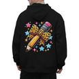 Pencil Leopard Coquette Bow Teacher Life Back To School Men's Hoodie Back Print, trending gift Pencil Leopard Coquette Bow Teacher Life Back To School Men's Hoodie Back Print, trending gift
