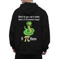 Pi Day Puns Pithon Math Teacher Jokes Women Men Kids Men's Hoodie Back Print, trending gift