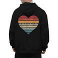 Pianist Retro Sunset Piano Keyboard Player Teacher Men's Hoodie Back Print, trending gift