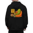 Pickle Reading Books Bookworm Teacher Librarian Kids Retro Men's Hoodie Back Print, trending gift Pickle Reading Books Bookworm Teacher Librarian Kids Retro Men's Hoodie Back Print, trending gift
