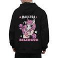 Pink Unicorn Spanish Teacher Regalos Para Bilingue Teacher Men's Hoodie Back Print, trending gift Pink Unicorn Spanish Teacher Regalos Para Bilingue Teacher Men's Hoodie Back Print, trending gift
