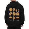 Pizza Slice Fraction Math Teacher Back To School Educational Men's Hoodie Back Print, trending gift