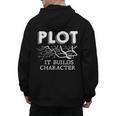 Plot It Builds Character Book Reading Teacher Men's Hoodie Back Print, trending gift Plot It Builds Character Book Reading Teacher Men's Hoodie Back Print, trending gift