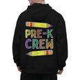 Pre-K Crew PreK Teachers Back To School Men's Hoodie Back Print, trending gift