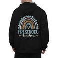 Preschool Teacher Leopard Boho Rainbow Back To School Men's Hoodie Back Print, trending gift Preschool Teacher Leopard Boho Rainbow Back To School Men's Hoodie Back Print, trending gift