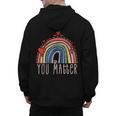 Pretty YOU MATTER Rainbow Positive Message Teachers Kids Men's Hoodie Back Print, trending gift