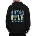 I Promise To Teach Love Hanukkah Chanukah Jewish Teacher Men's Hoodie Back Print, trending gift