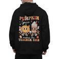 Pumpkin Spice Makes Teacher Nice Retro Fall Spooky Season Men's Hoodie Back Print, trending gift Pumpkin Spice Makes Teacher Nice Retro Fall Spooky Season Men's Hoodie Back Print, trending gift