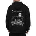 Read In Peace Skeleton Halloween Book Reading Spooky Teacher Men's Hoodie Back Print, trending gift