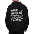 Did You Read The Syllabus Shirt Teacher Men Women Men's Hoodie Back Print, trending gift Did You Read The Syllabus Shirt Teacher Men Women Men's Hoodie Back Print, trending gift