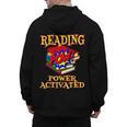 Reading Super Power Activated Superhero Teacher Or Student Men Women Girls Kids Men's Hoodie Back Print, Super Teacher Gifts, trending gift