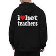 Retro I Love Hot Teachers Vintage I Heart Hot Teacher Men Women Girls Kids Men's Hoodie Back Print, trending gift