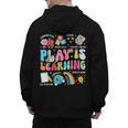 Retro Play Is Learning Kindergarten Teacher Team Women Men's Hoodie Back Print, trending gift Retro Play Is Learning Kindergarten Teacher Team Women Men's Hoodie Back Print, trending gift