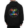 Retro Play Is Learning Teacher Back To School Men's Hoodie Back Print, trending gift
