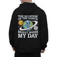 Rotation Of Earth Science Teacher Earth Day Men Women Men's Hoodie Back Print, Science Teacher Gifts, trending gift