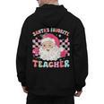 Santa Favorite Teacher Shirt Teacher Christmas Men's Hoodie Back Print, trending gift Santa Favorite Teacher Shirt Teacher Christmas Men's Hoodie Back Print, trending gift