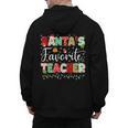 Santas Favorite Teacher Christmas Matching Xmas Men Women Men's Hoodie Back Print, trending gift Santas Favorite Teacher Christmas Matching Xmas Men Women Men's Hoodie Back Print, trending gift