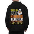 This Is My Scary Reading Teacher Costume Halloween School Men's Hoodie Back Print, trending gift