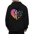 Sign Language Heart ASL For Deaf Teacher Men's Hoodie Back Print, trending gift Sign Language Heart ASL For Deaf Teacher Men's Hoodie Back Print, trending gift